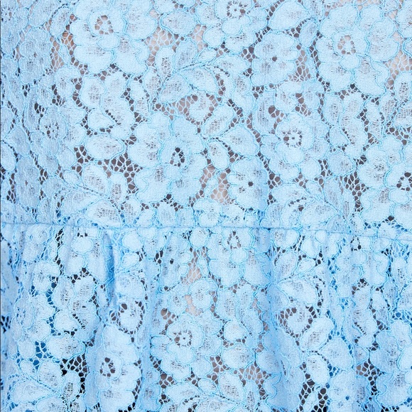 Zara Blue Lace Top - Picture 9 of 9